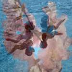 2 Drachen mit Kirschblüten kl